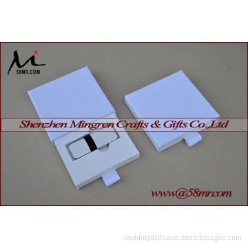 Fabric Linen Vinyl USB Flash Drive Storage Packaging Gift boxes